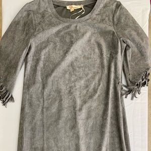 Aryeh suede, western style dress….size M…..NWT